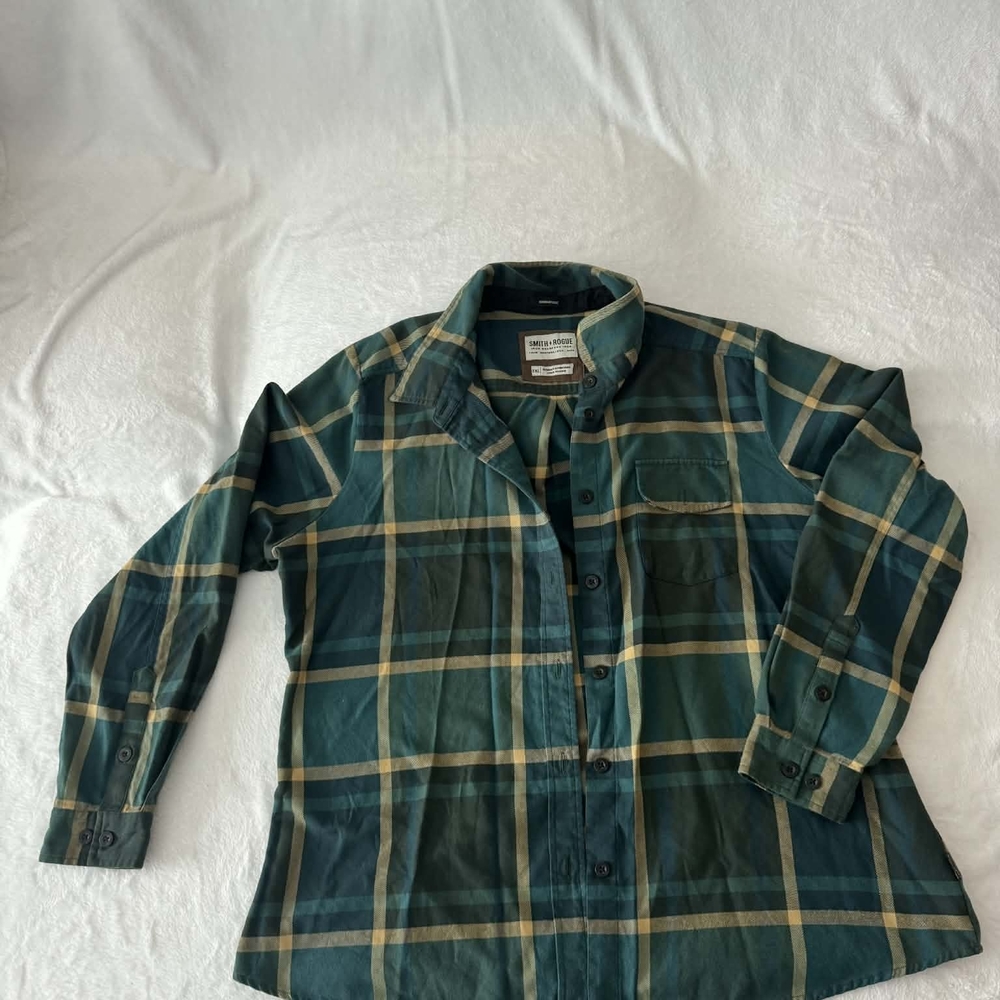 Plaid Button Down Shirt for Women